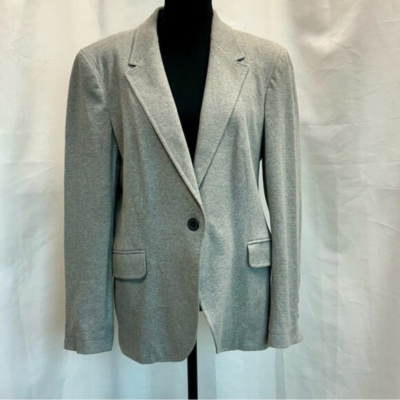 Zara Gray oversized single breasted blazer jacket Sz XL - Picture 14 of 14